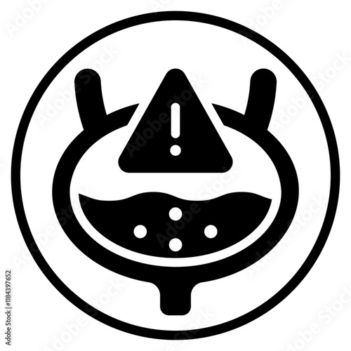 cystitis glyph icon