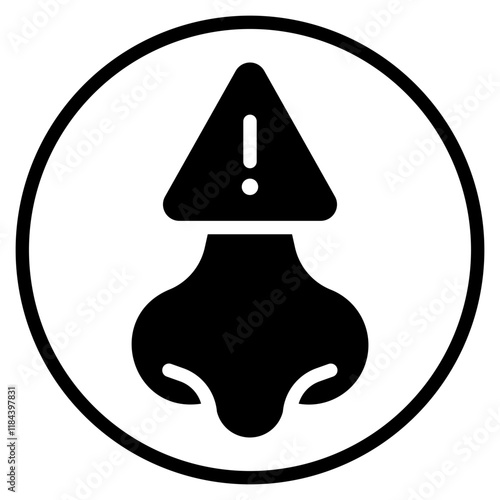 nose glyph icon