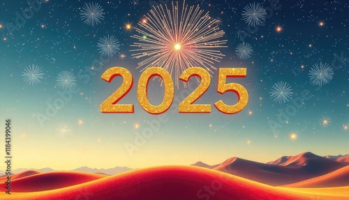 2025 New Year wallpaper