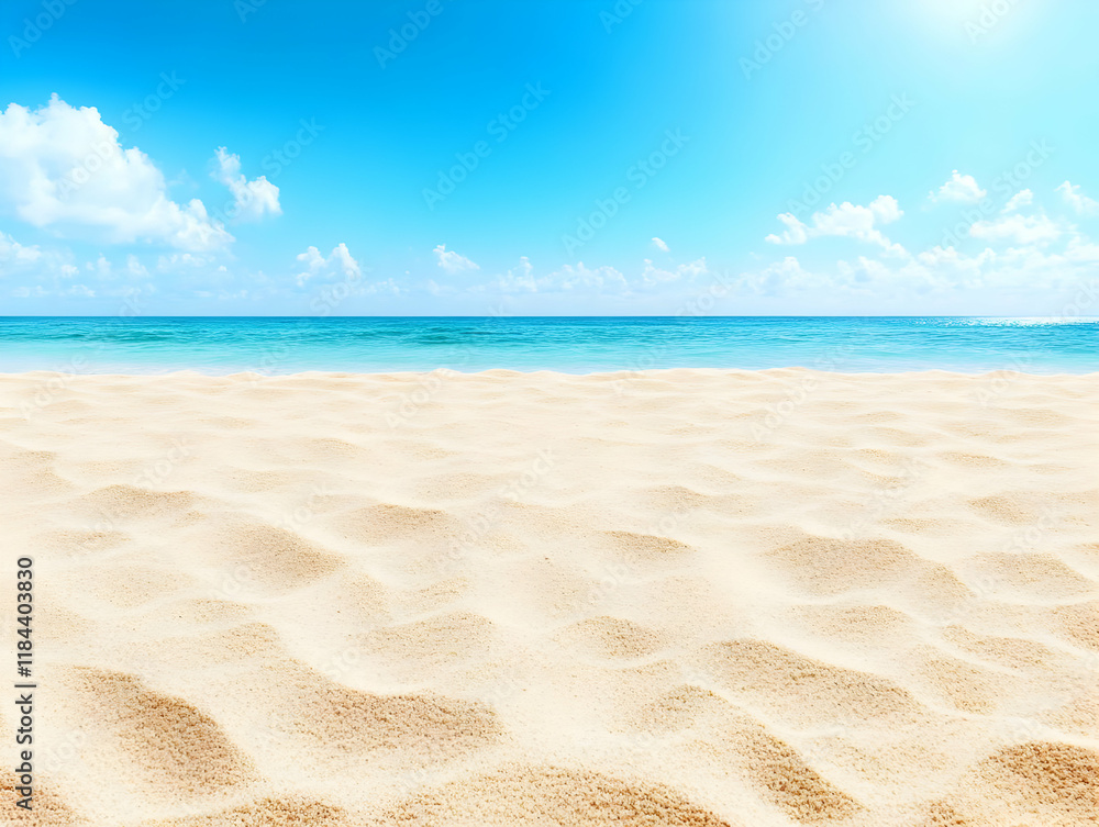 Obraz premium Sunny Beach Background Illustration