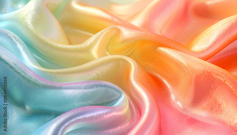 Obraz premium Rainbow Fabric Texture Abstract Background Illustration