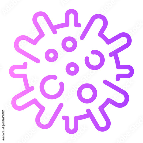 bacteria gradient icon