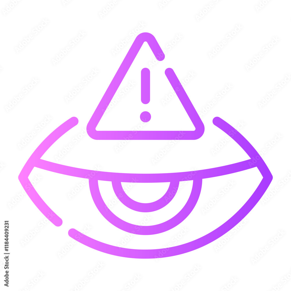 drowsiness gradient icon