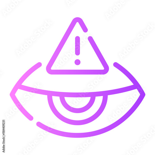 drowsiness gradient icon