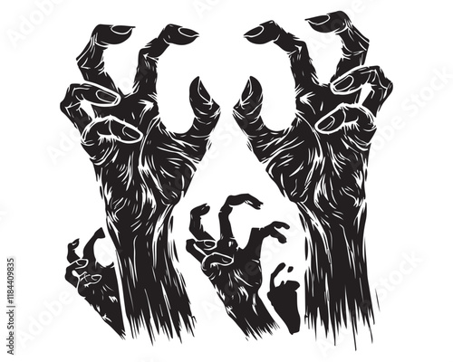 creepy zombie hands 6.eps