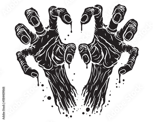 creepy zombie hands 7.eps