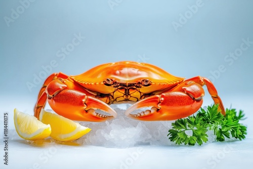 Crab cooking event kitchen food photography bright environment close-up viewpoint culinary concept