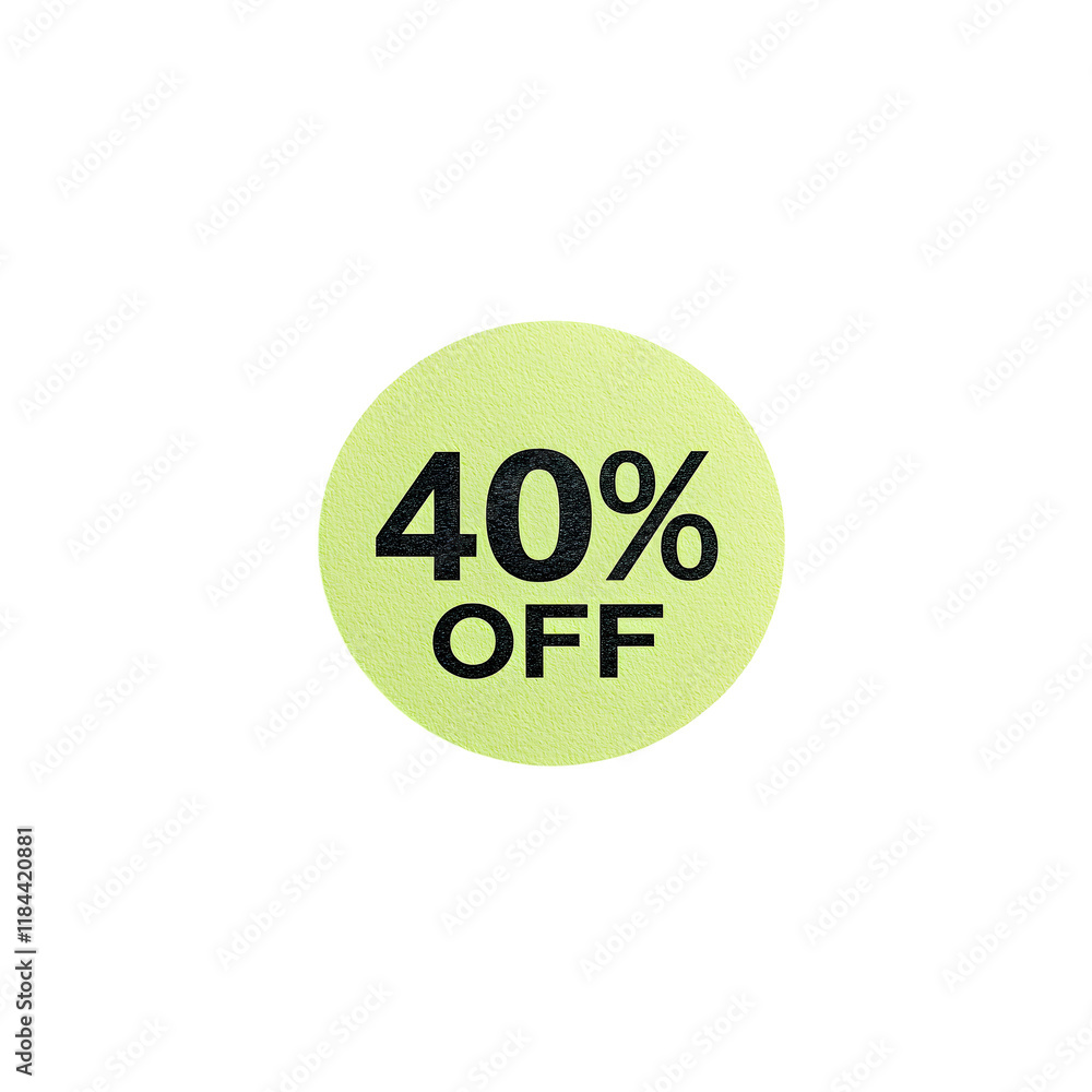 40% off isolated on transparent background
40% off isolated on transparent background