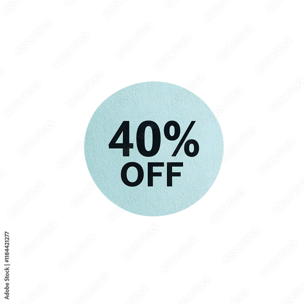 40% off isolated on transparent background
40% off isolated on transparent background