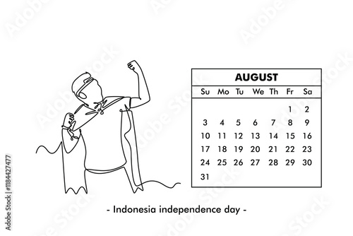  2025 Calendar Concept. Single line draw design. Full length animation illustration. High quality 4k footage.