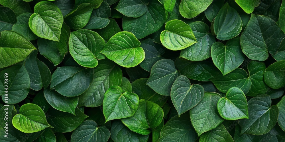 Lush natural green leaves create an intricate pattern, forming a captivating background that showcases the beauty of nature s green leaves in every detail. Ideal for various design projects featuring Lush natural green leaves create an intricate pattern, forming a captivating background that showcases the beauty of nature s green leaves in every detail. Ideal for various design projects featuring