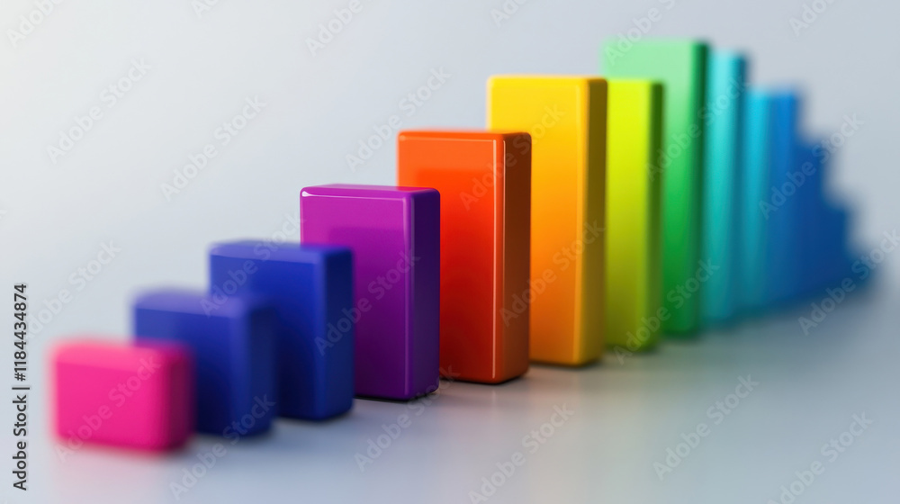 Graph with upward showing business growth and financial success on a white background Graph with upward showing business growth and financial success on a white background