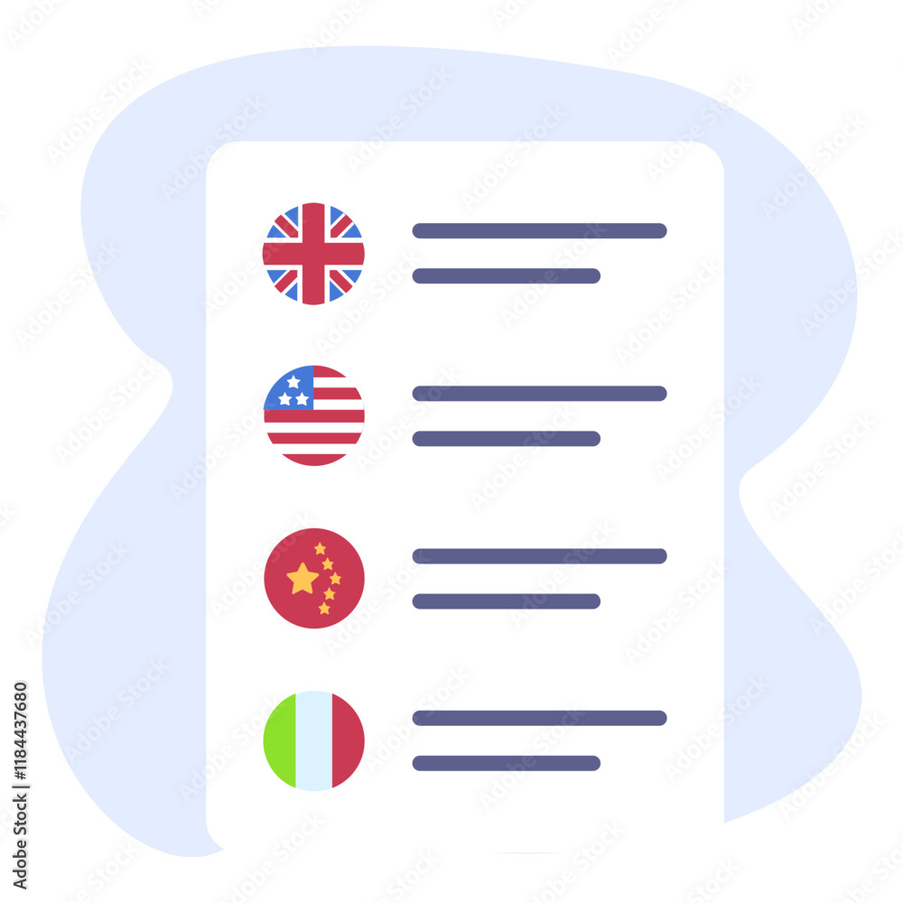 Multilingual Brochure or Communication document concept, foreign target advertising vector icon design, International Day of Language symbol, Linguistic diversity sign, Bilingualism Polyglot Multilingual Brochure or Communication document concept, foreign target advertising vector icon design, International Day of Language symbol, Linguistic diversity sign, Bilingualism Polyglot