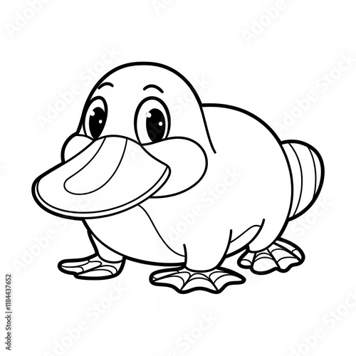 platypus coloring  photo