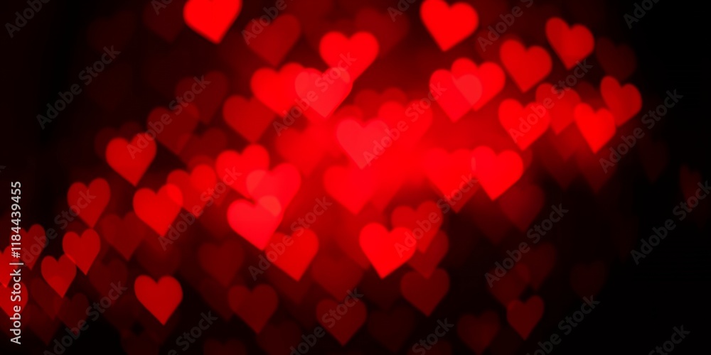 Romantic Red Heart Bokeh Background Valentine s Day Love Passion Abstract Design Romantic Red Heart Bokeh Background Valentine s Day Love Passion Abstract Design