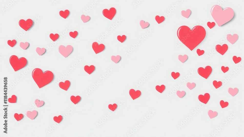 Romantic background with hearts. Romantic background with hearts.