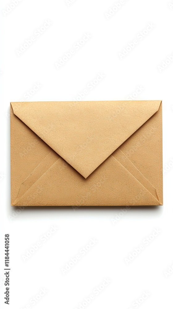 Simple Brown Envelope - Classic Mail Communication Simple Brown Envelope - Classic Mail Communication