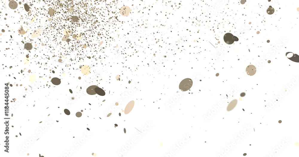 Shower of Elegance: Breathtaking 3D Illustration of Luxurious gold Confetti PNG Shower of Elegance: Breathtaking 3D Illustration of Luxurious gold Confetti PNG