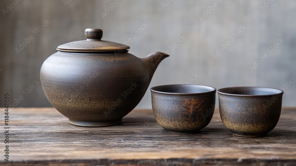 Rare mountain oolong tea, steeped in traditional clay pots, smoky and aromatic Rare mountain oolong tea, steeped in traditional clay pots, smoky and aromatic