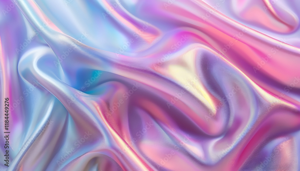 Obraz premium Iridescent Fabric Drape Abstract Background
