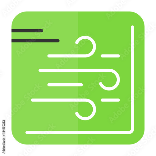 Wind Flat Style Icon
