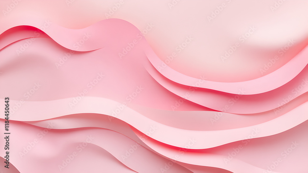 Obraz premium pink wavy texture background
