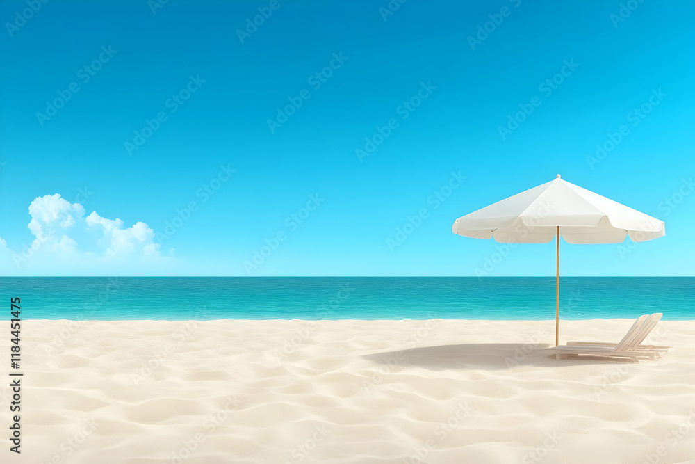 Beach Vacation 3D Render Beach Vacation 3D Render