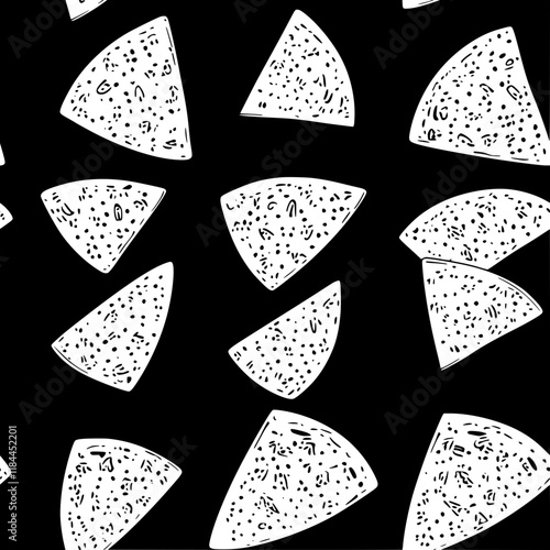 Collection of Quesadillas digital art, Quesadillas vector graphic, repetitive pattern