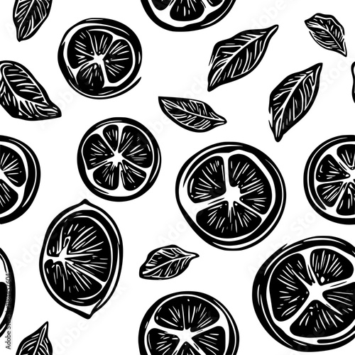 Caprese Salad tiled design, Caprese Salad repeating background illustration