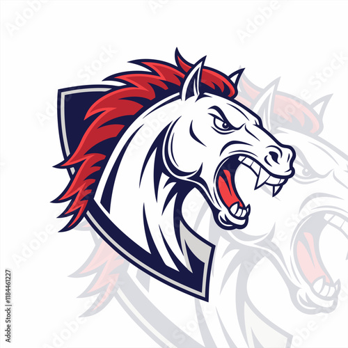 Wallpaper Mural Angry horse gaming e-sport logo ideal for competitive team identity and modern design Torontodigital.ca