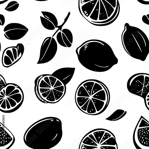 Lime zest tiled design, Lime zest repeating background illustration