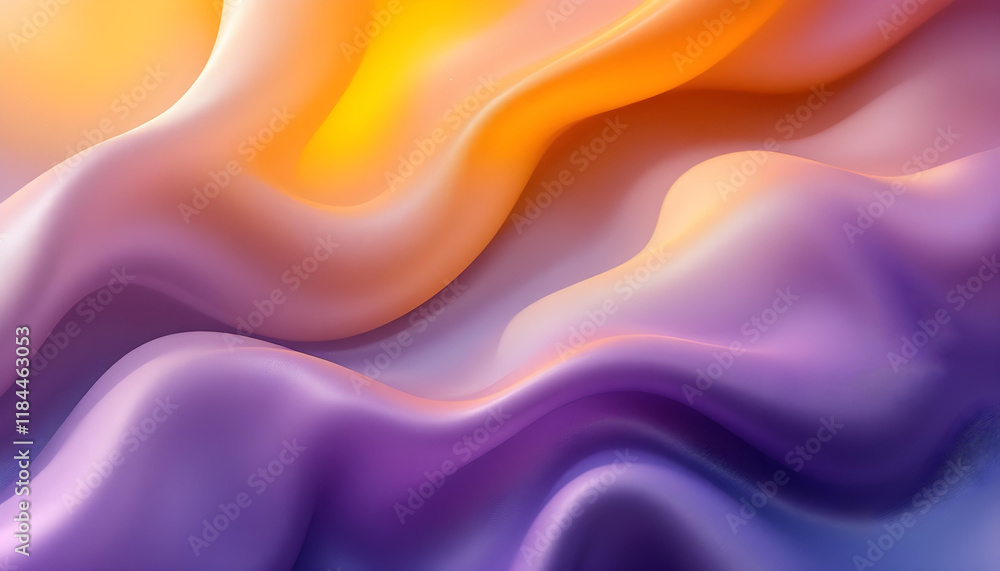 Obraz premium Blurred gradient mustard to purple abstract background. Abstract gradient background. Colorful abstract background with soft gradient transitions. Beautiful abstract backdrop with a soft gradient