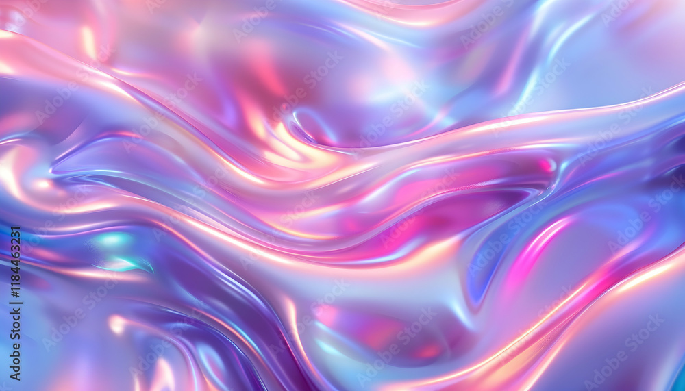 Abstract 3D Iridescent Background Abstract 3D Iridescent Background