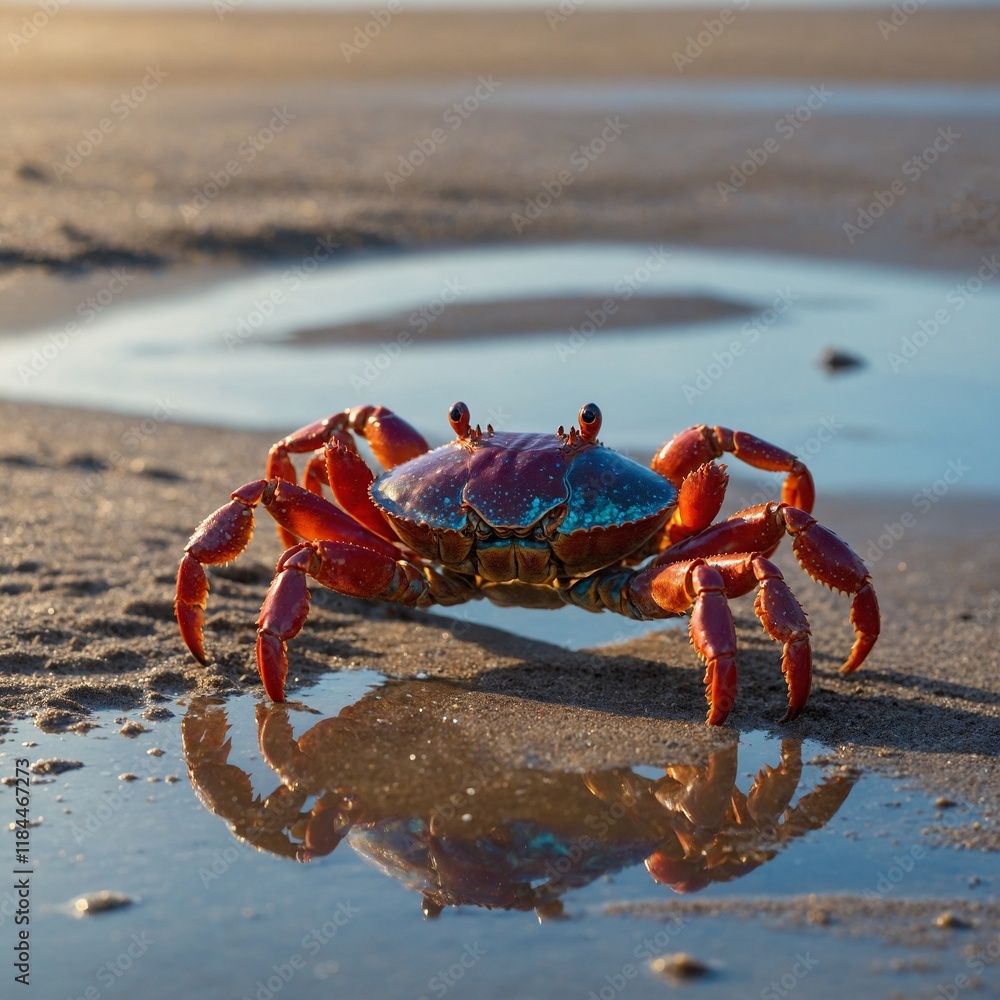 crab on the beach crab on the beach