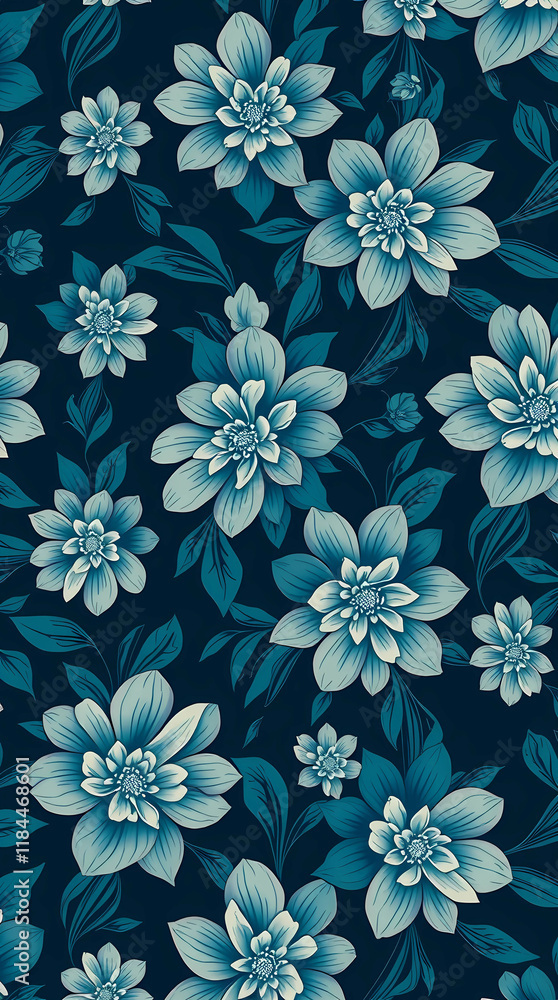 Modern Artistic Seamless Floral Pattern Design Modern Artistic Seamless Floral Pattern Design