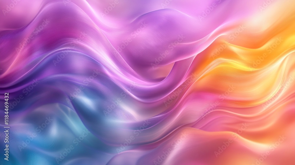 Fototapeta premium Abstract colorful wavy background.