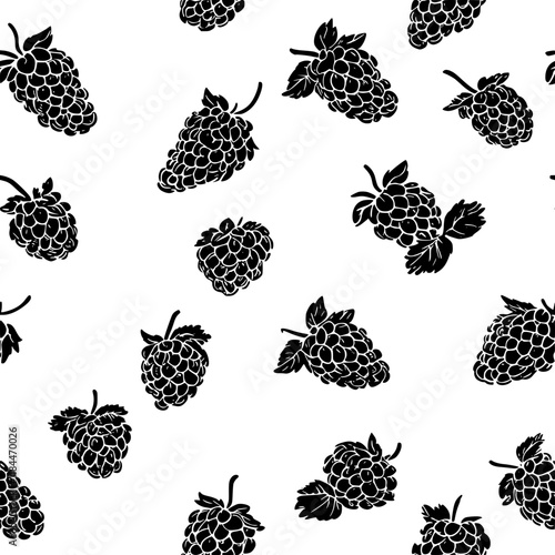 Boysenberries tiled design, Boysenberries repeating background illustration