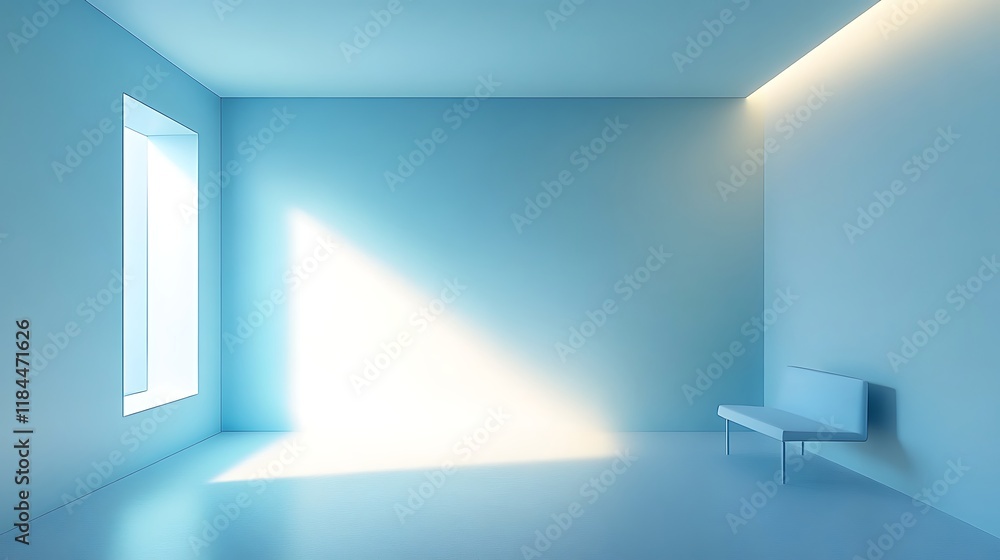 Minimalist Room Design Featuring Bench and Light Minimalist Room Design Featuring Bench and Light