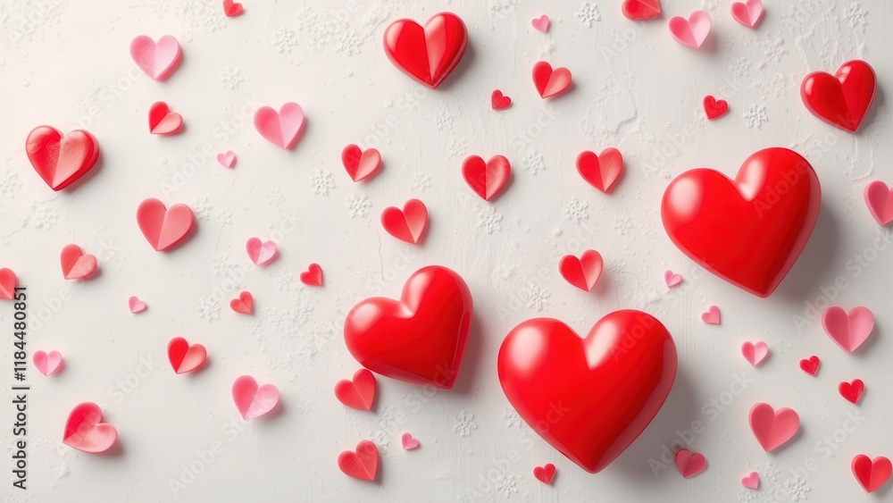 Romantic background with hearts. Romantic background with hearts.