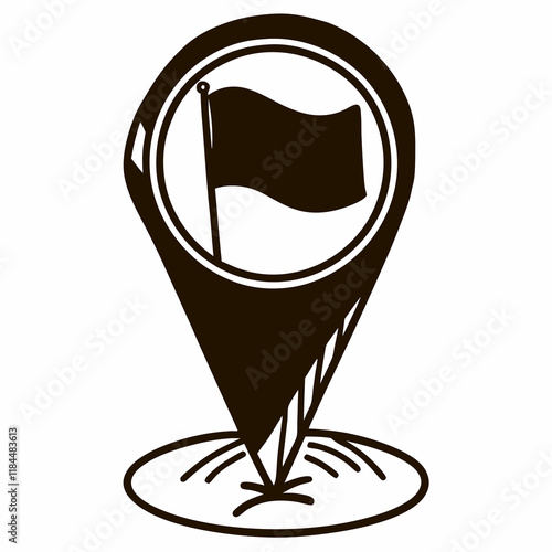 Set of Vector Icons Microphone, Key, Rocket, Chess Pawn, Headphone, Music Note, Camera, Pencil, and Diamond on White Background