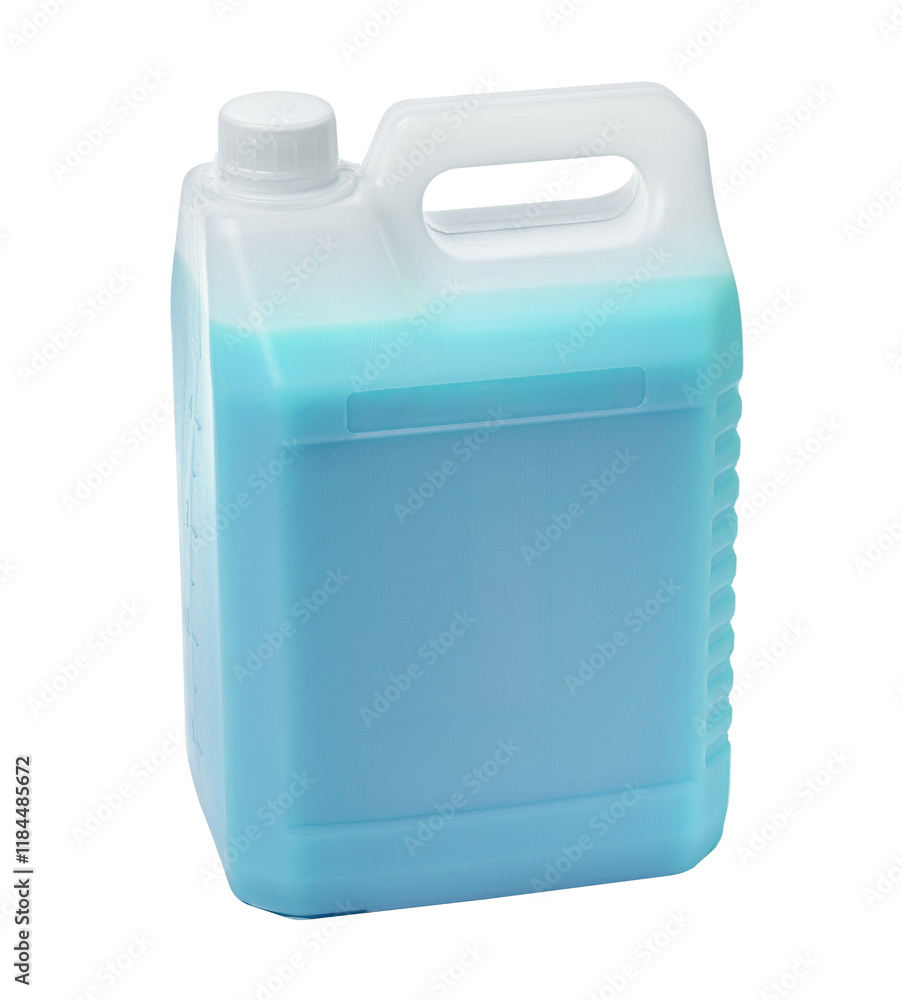 Can with non-freezing liquid, isolated on white. Can with non-freezing liquid, isolated on white.