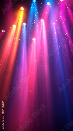 Wallpaper Mural stage bright colorful lights background style high resolution hd image Torontodigital.ca