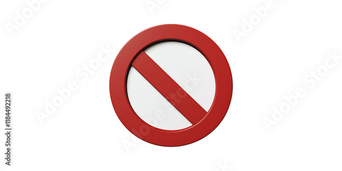 Free Download Red no entry sign isolated on transparent background - GFXLoad