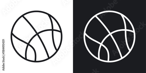 Basketball icons. graphic vector icons set