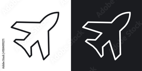 Plane icons. graphic vector icons set