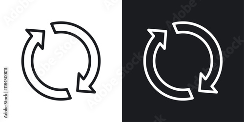 Repeat icons. graphic vector icons set