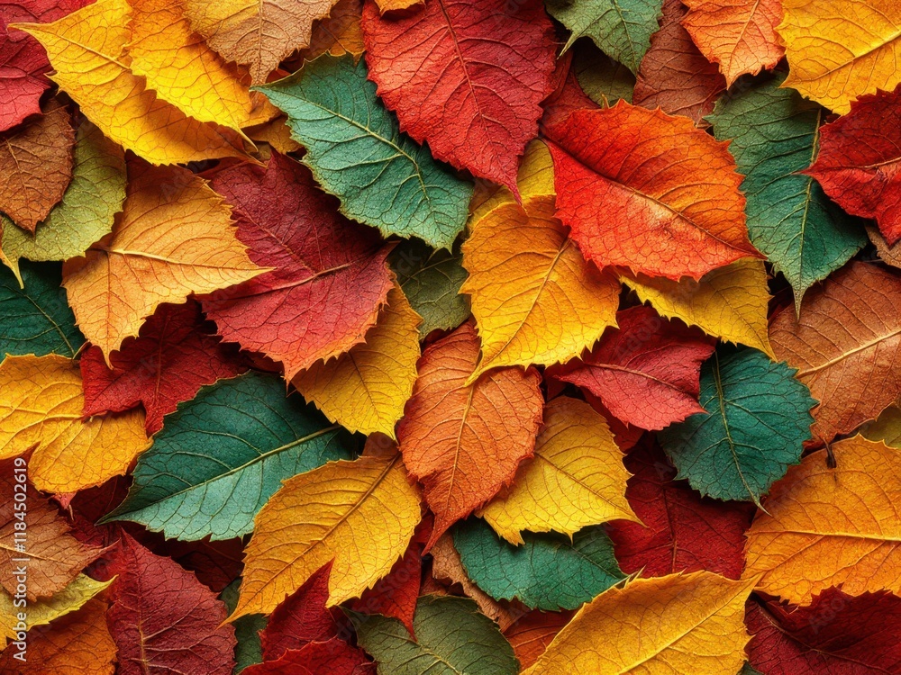 Vibrant autumn leaves: a colorful collection of fall foliage Vibrant autumn leaves: a colorful collection of fall foliage