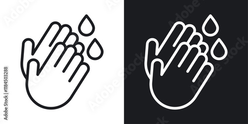 Wash hands icons. graphic vector icons set