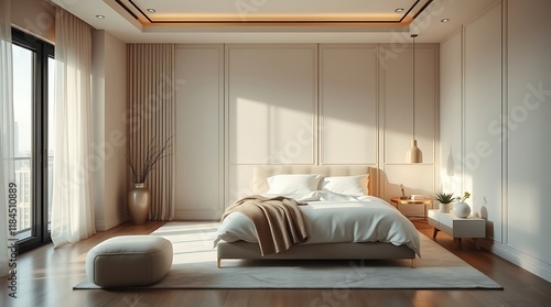 Elegant Modern Minimalist Bedroom Design: Sleek, Serene & Functional