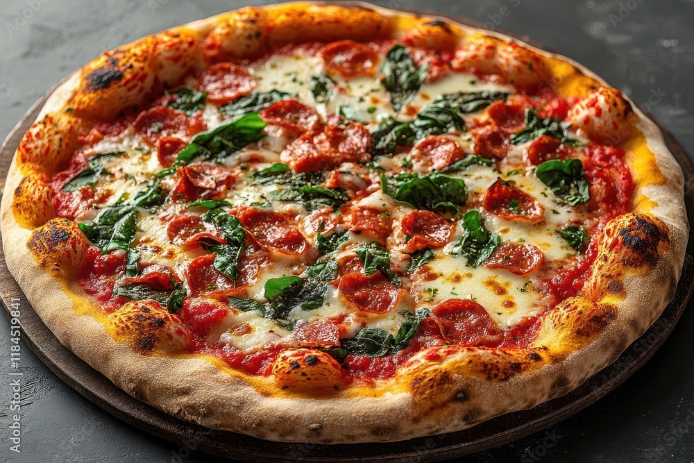 authentic italian pizza with fresh toppings and melted cheese isolated on clean white background with professional studio lighting authentic italian pizza with fresh toppings and melted cheese isolated on clean white background with professional studio lighting